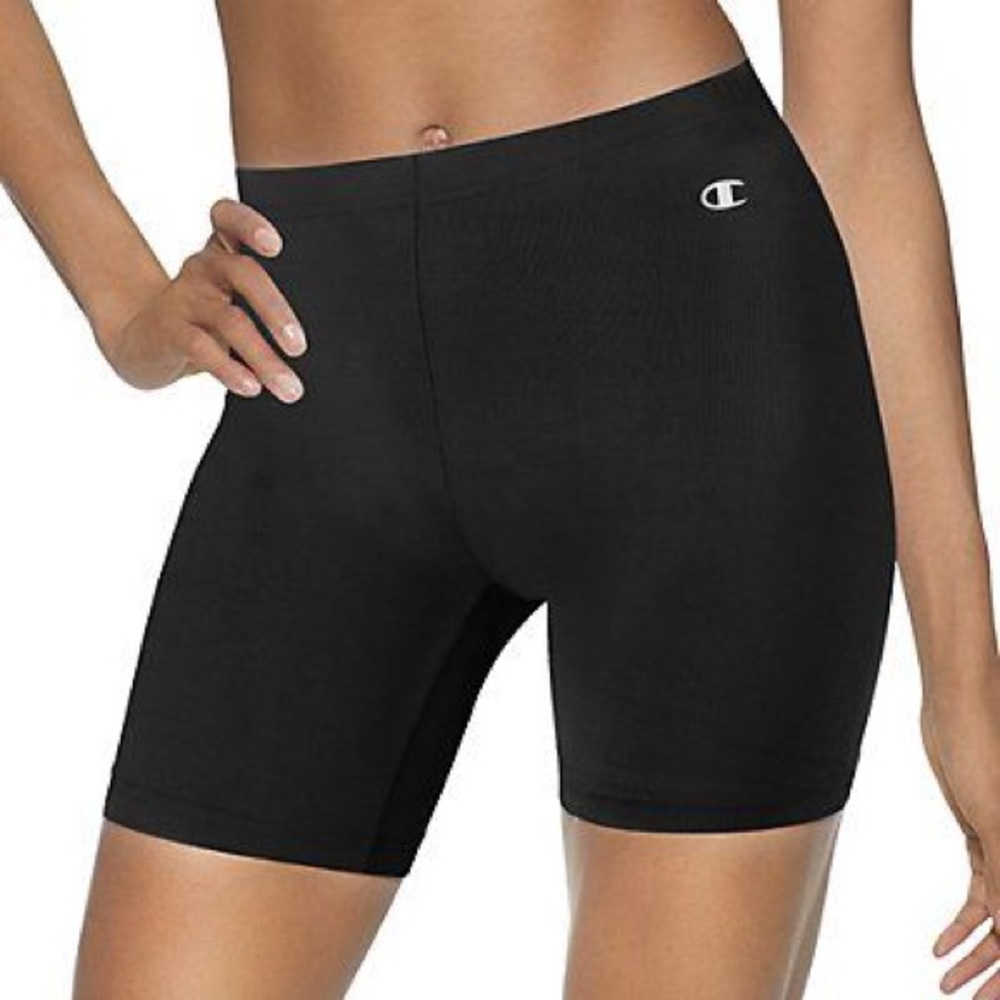 Champion Gear black, spandex, compression shorts