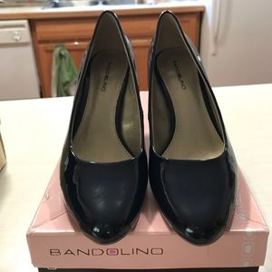 Dark navy almost black classic heels