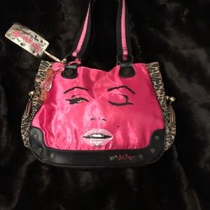 Betsey Johnson Marilyn Monroe Wink Shoulder Purse