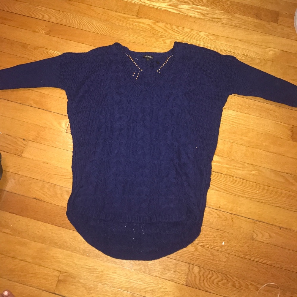Express Mid Sleeve Cotton Sweater