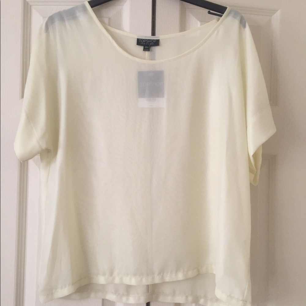 TopShop Sheer top NWT