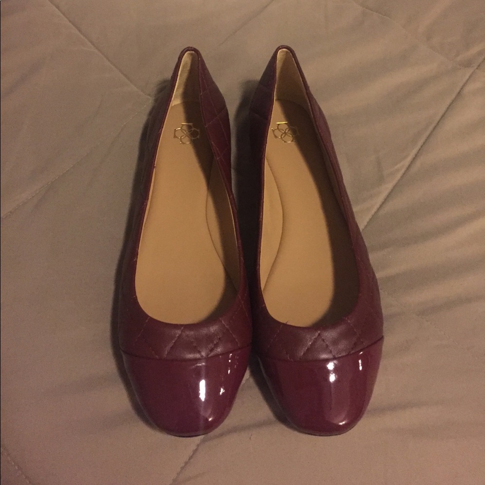 Burgundy Ann Taylor Flats