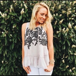 Anthropologie floral blouse