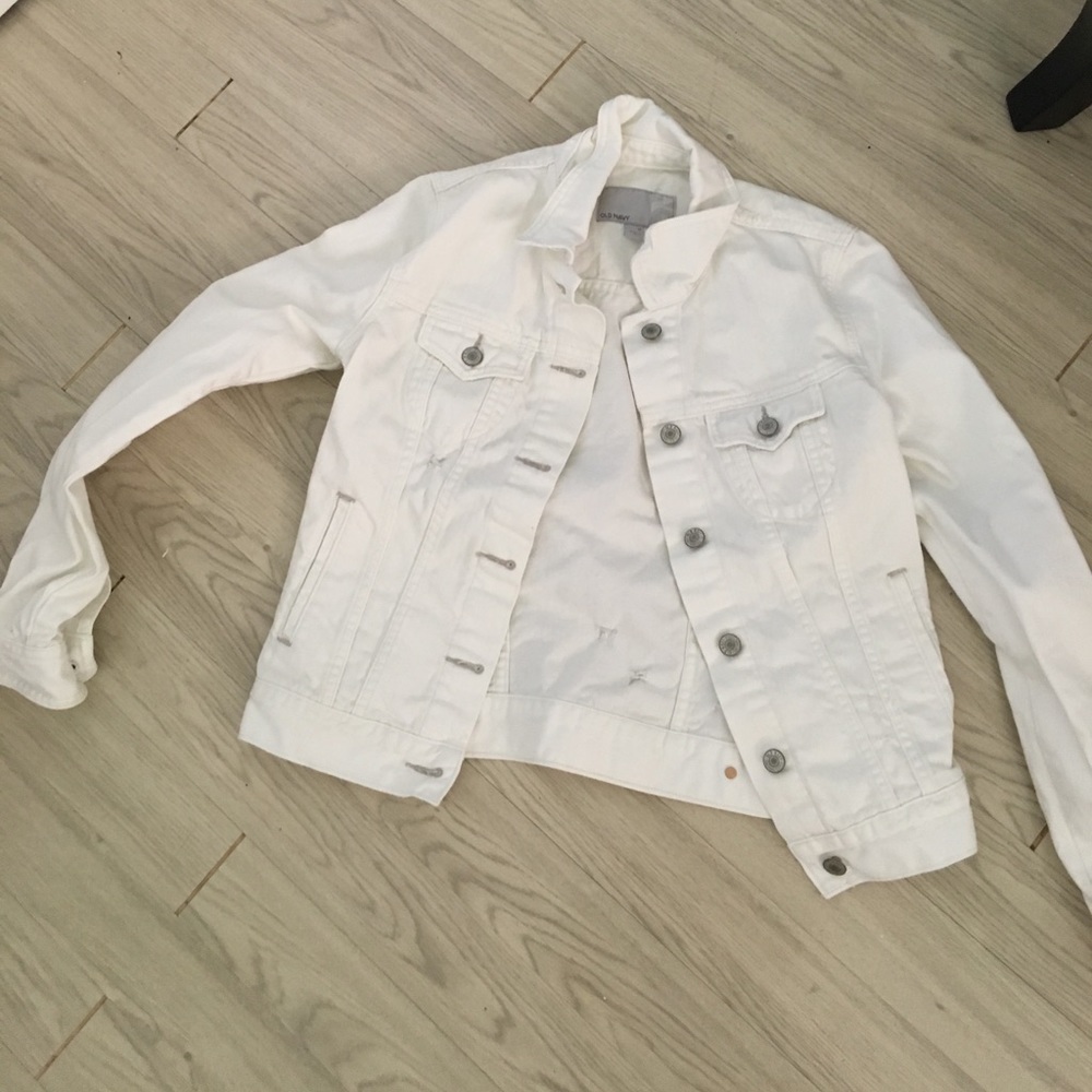 White denim jacket