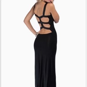 NWT Black Tobi Caged Back Maxi Dress