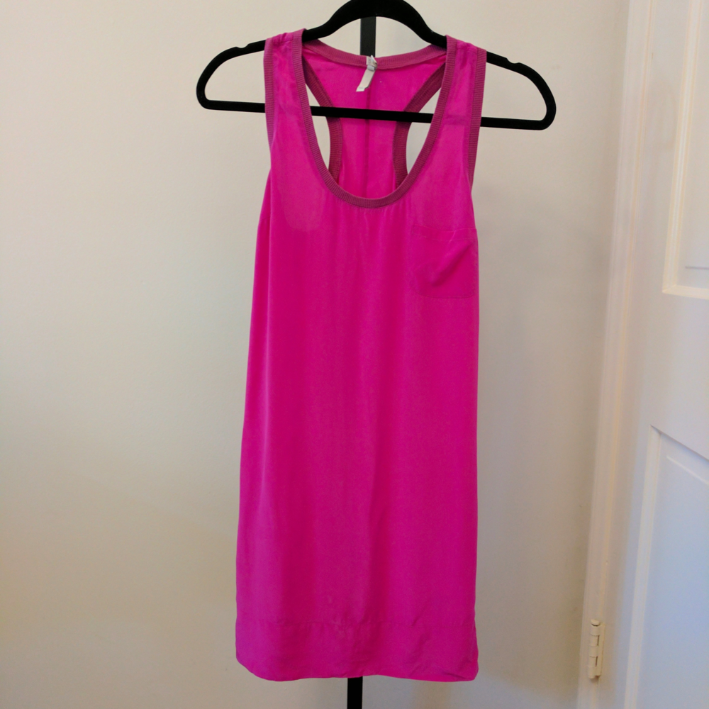 Joie Silk Racerback Pocket Dress