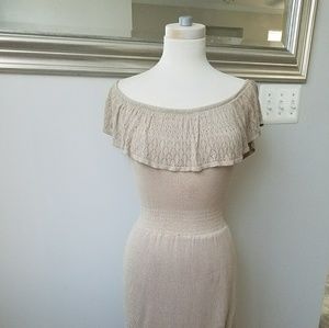 Off the shoulder knit dress