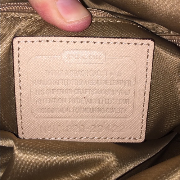 Tan leather original Coach bag - Picture 2 of 4
