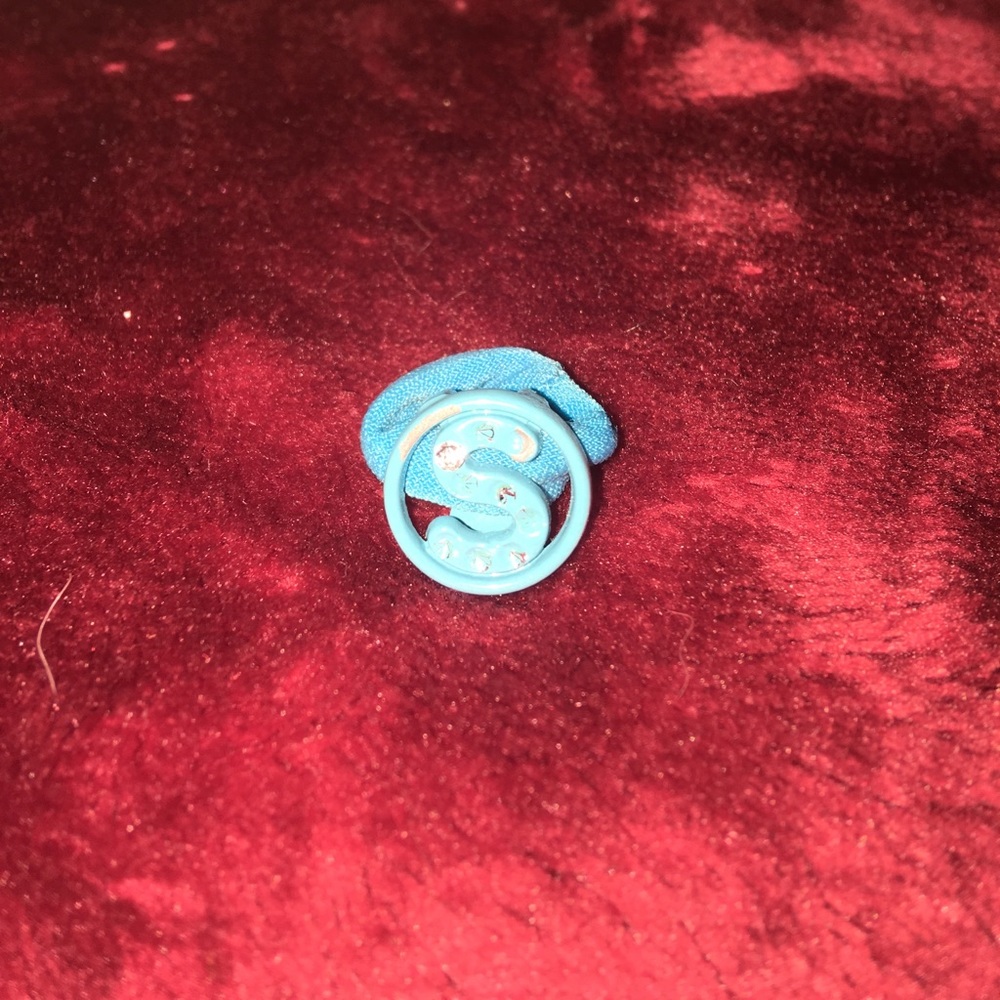 Blue "S" Ring