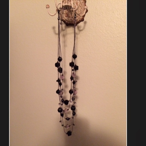 Jewelry - Black Multi-strand Beaded Necklace