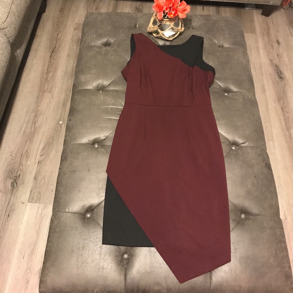 New York & Co Plum and Black Dress