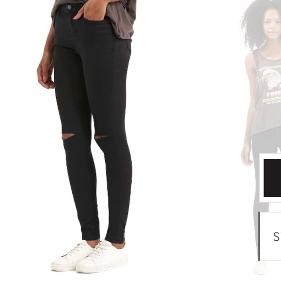 Topshop Denim - Topshop Ripped Skinny Jeans Size 28