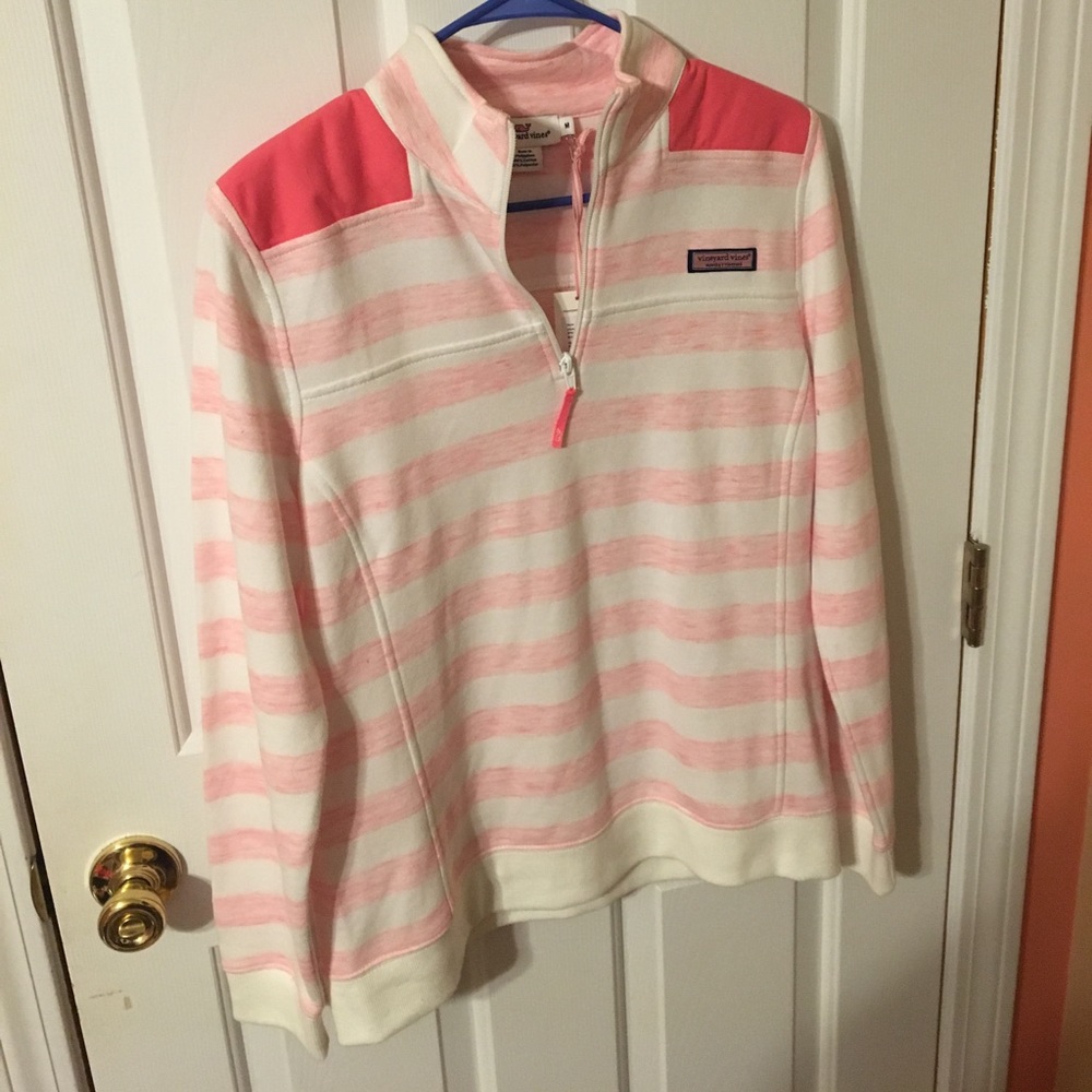 Never worn Pink striped Vineyard Vines Shep Shirt