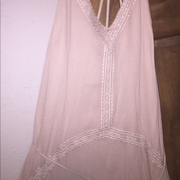 Worn once!!! Taupe maxi with embroidery - Picture 5 of 5