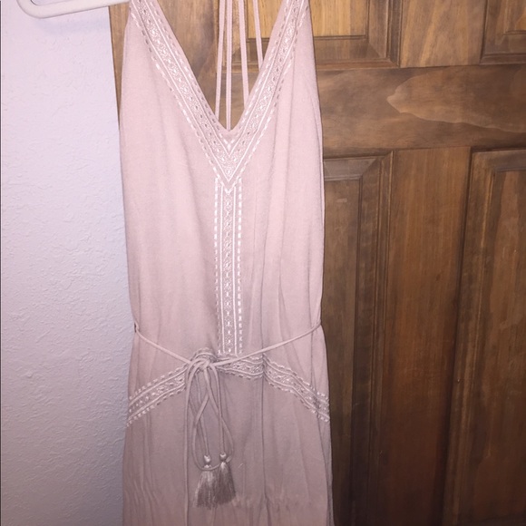 Worn once!!! Taupe maxi with embroidery - Picture 3 of 5