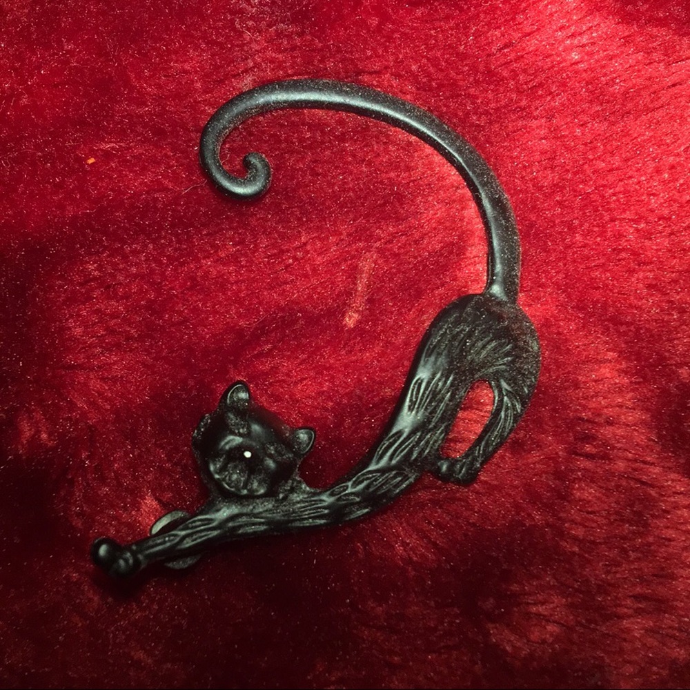 Black Cat Earring