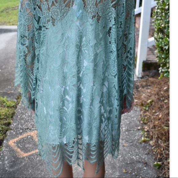 Lacy sage cardigan - Picture 4 of 4