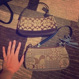 Selling as a pair. Two small original coach bags