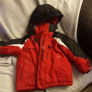 Boys winter coat with removable fleece jacket