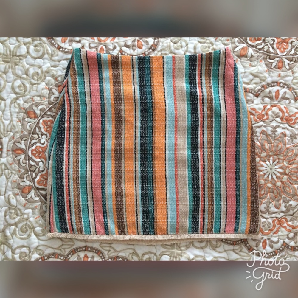 FINAL DROP! H&M Multicolored Striped Mini Skirt