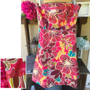 STRAPLESS Fit & A-line Beaded Floral Amanda Smith