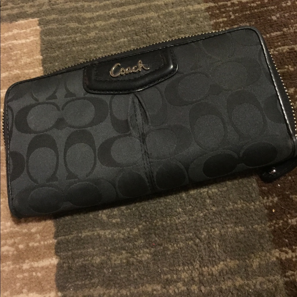 Black original coach wallet