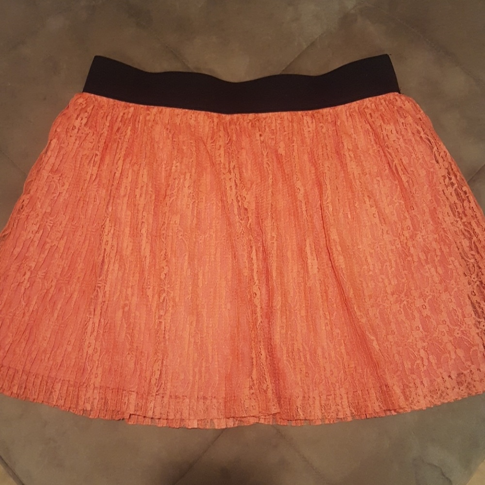 Candie's Coral Skater Skirt