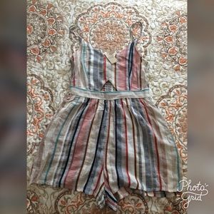 FINAL DROP! American Eagle XS Multi Striped Romper