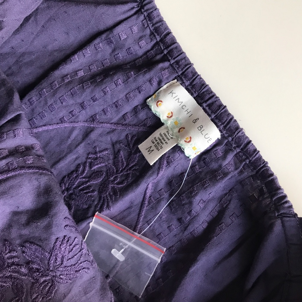 Kimchi Blue purple ruffle strap tank size M - Picture 3 of 3