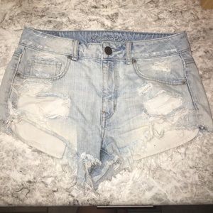 American Eagle Destroyed High Waisted Shorts Size6