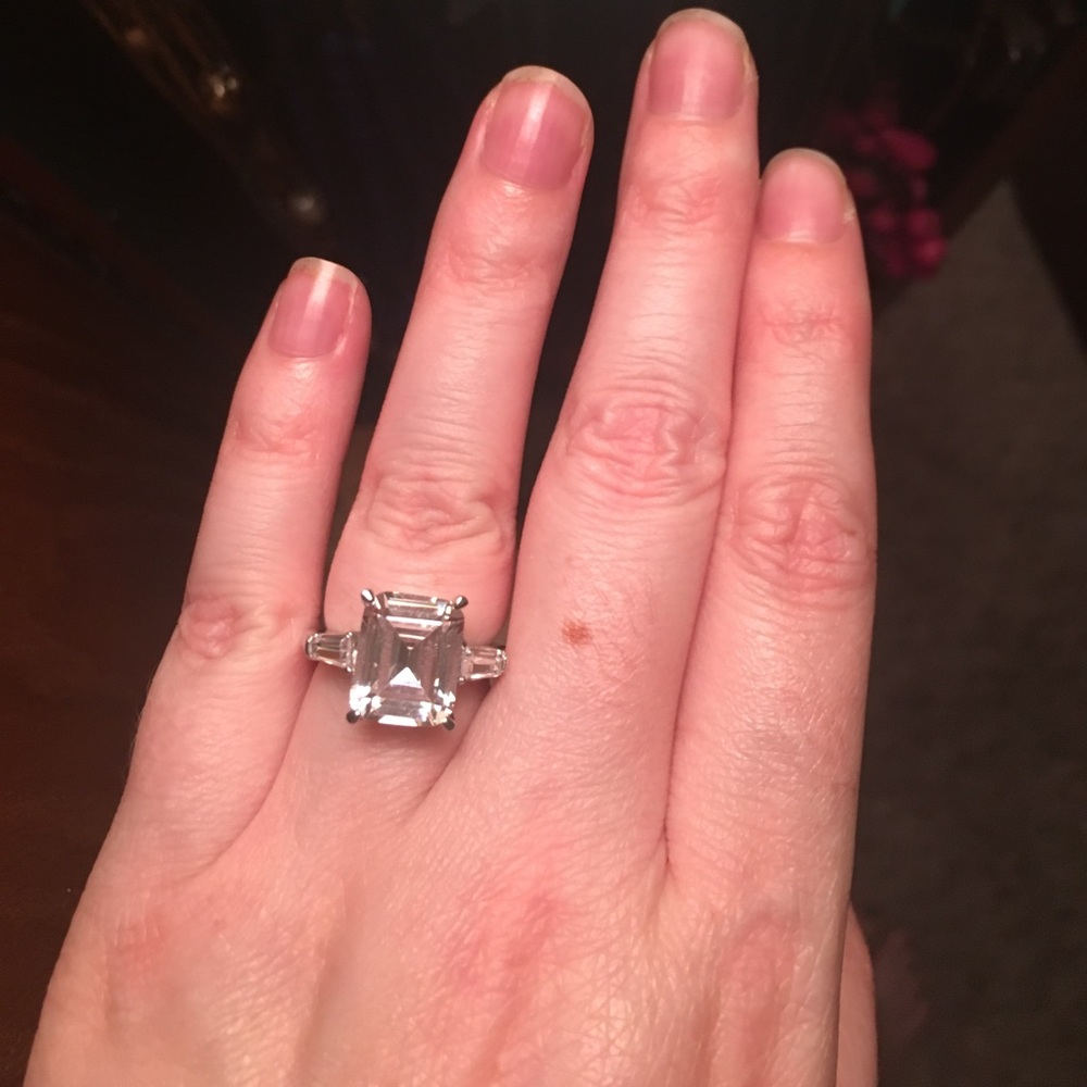 Cz Emerald Cut Ring