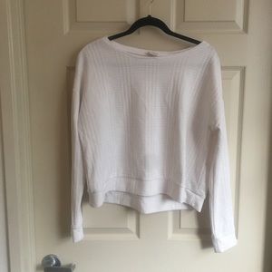 Textured White Crop Top