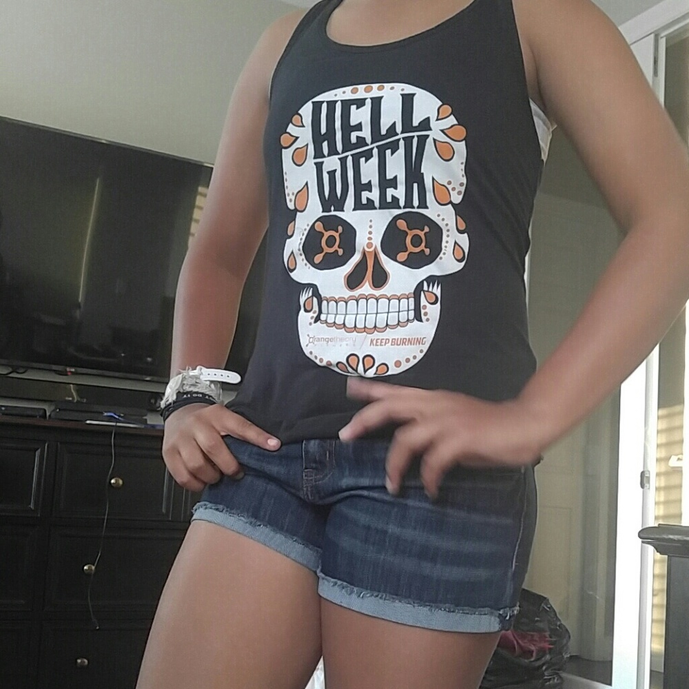 Black graphic tank