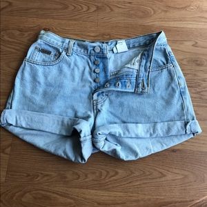 Vintage CK Denim Button Up Shorts