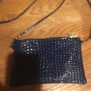 Adorable imitation leather cross body bag