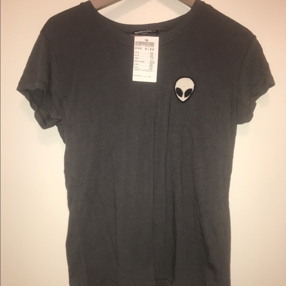 Brandy Melville rare og alien head tee