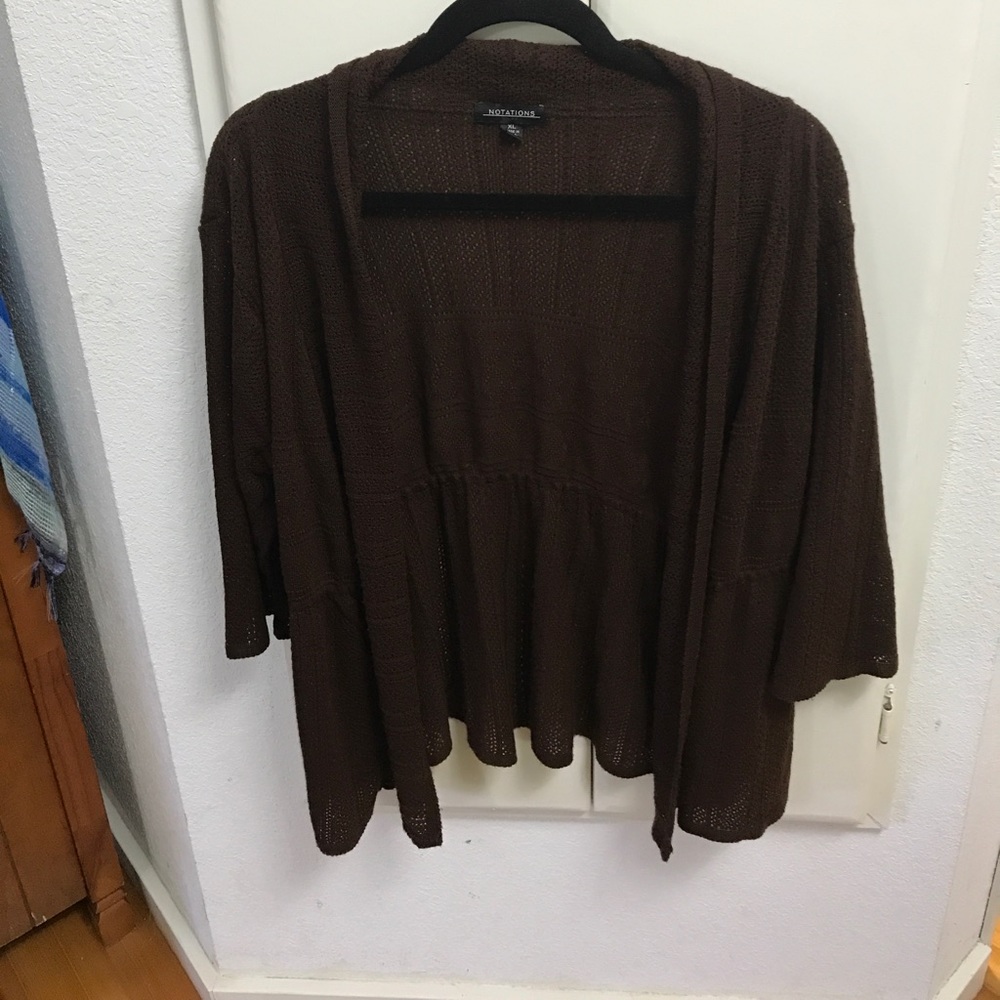 Notations 3/4 Sleeve Cardigan