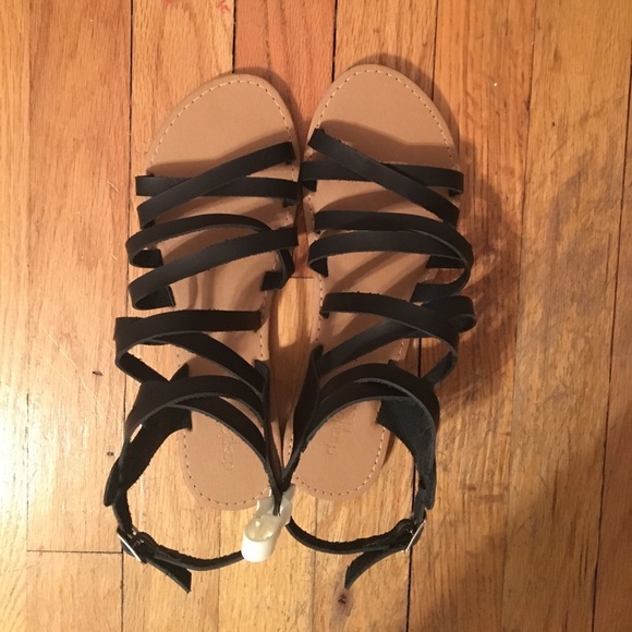 Charlotte Russe Shoes - Charlotte Russe black gladiator Sandals