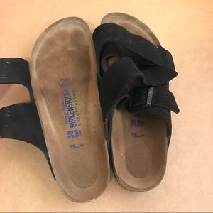 Birkenstock Arizona Black Suede Sandals