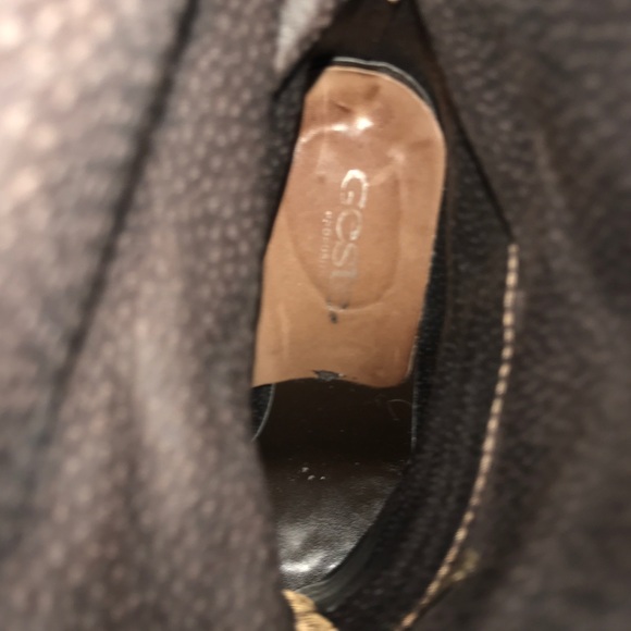 Geste brown/tan leather platform boots, size 7. - Picture 6 of 8