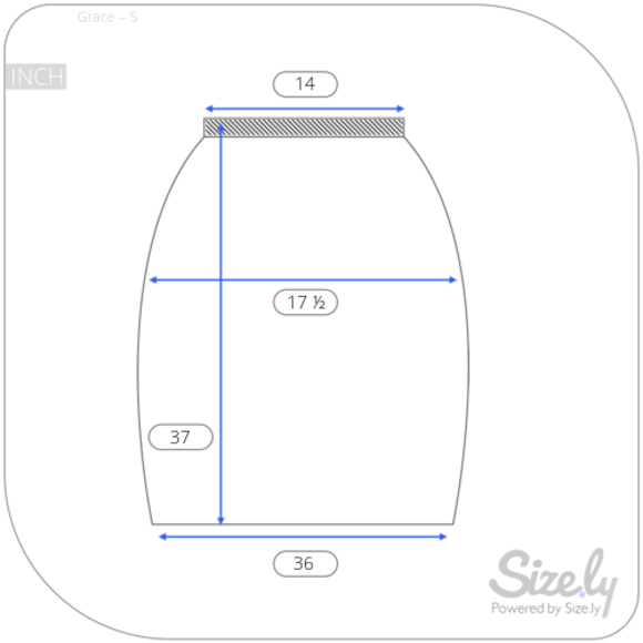 Grace Chevron Maxi Black & White Skirt - Picture 5 of 6