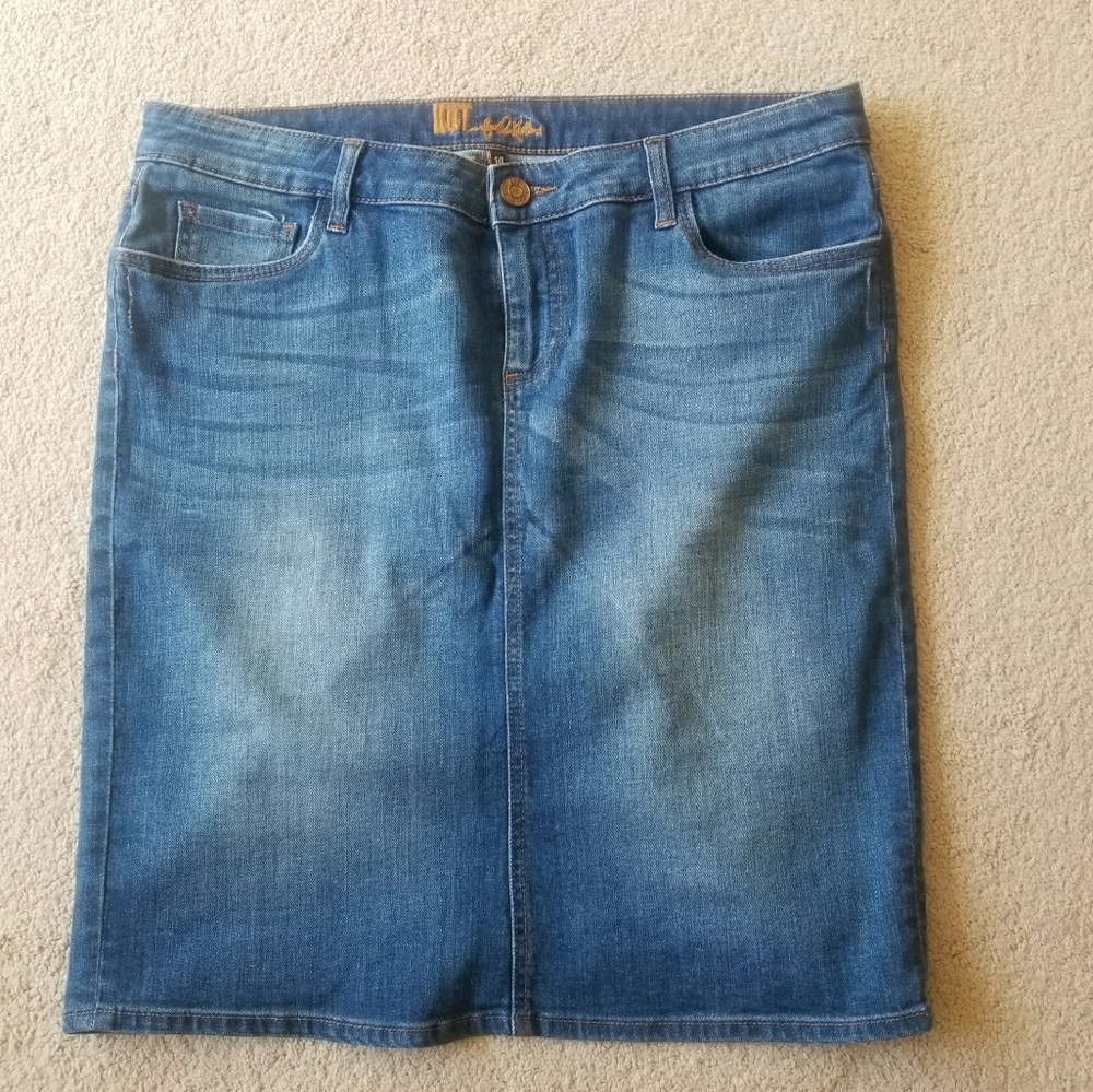 Nordstrom kut from the kloth jean skirt - 14