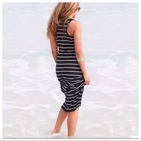 Striped Racerback Dress - Picture 2 of 3