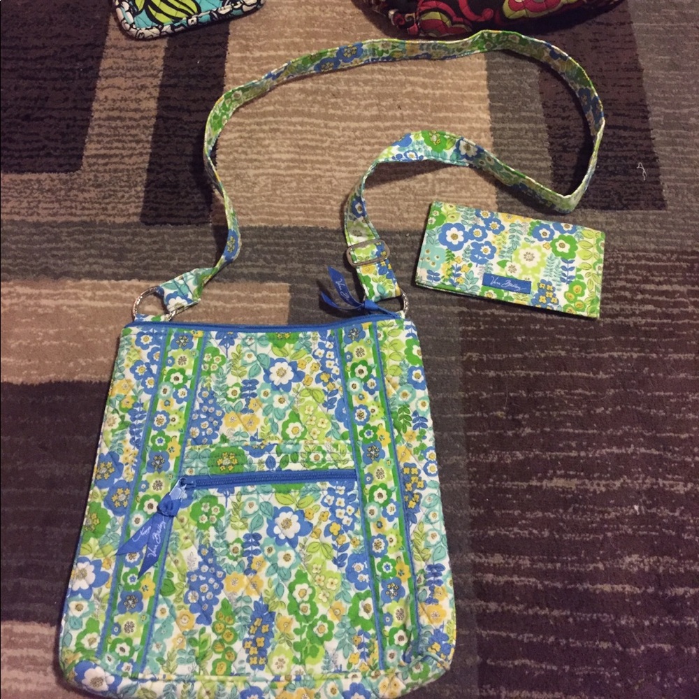 Vera Bradley cross body bag with checkbook cover