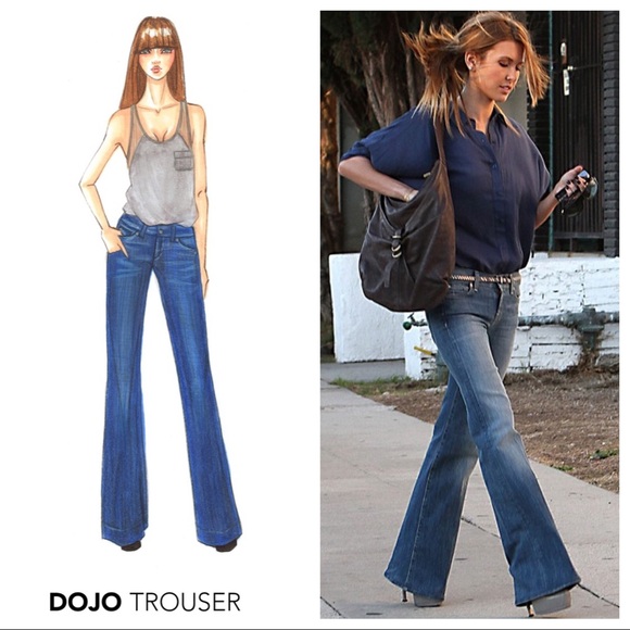 CCO💲⬇️Vintage Dojo Jeans w/ Swarovski Crystals - Picture 2 of 8