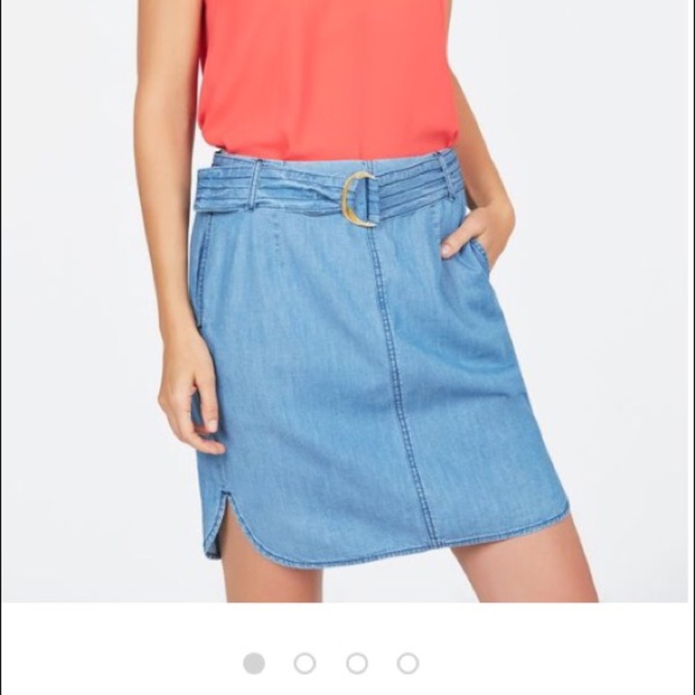 Chambray belted skirt **SOLD**