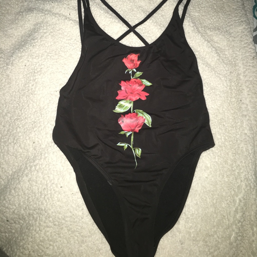 Black One Piece Bathing Suit