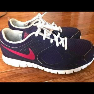 Purple Nike sneakers