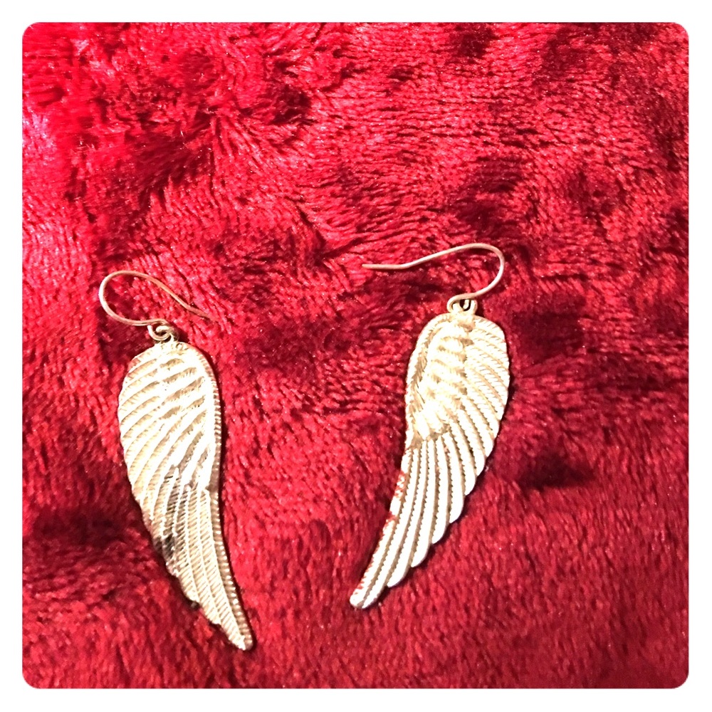 White Angel Wings Earrings