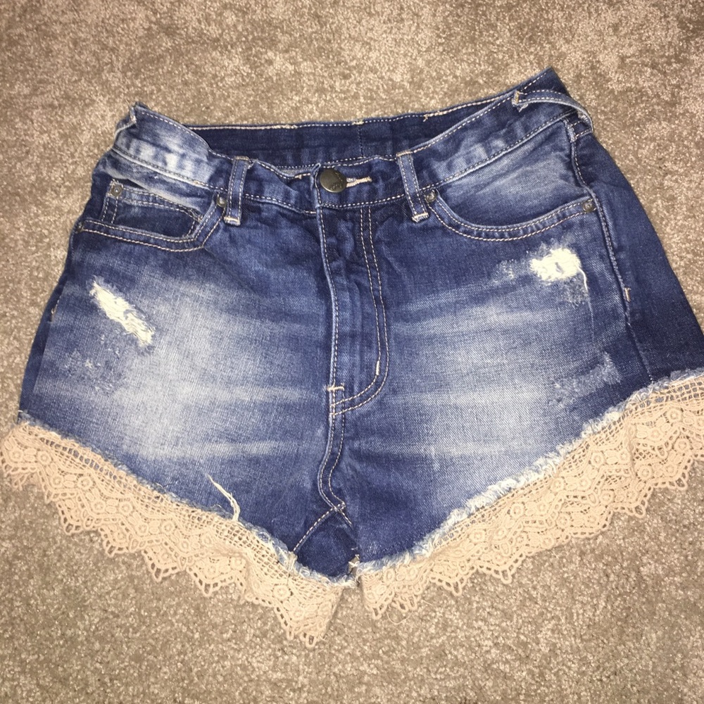 Free People Jean Shorts
